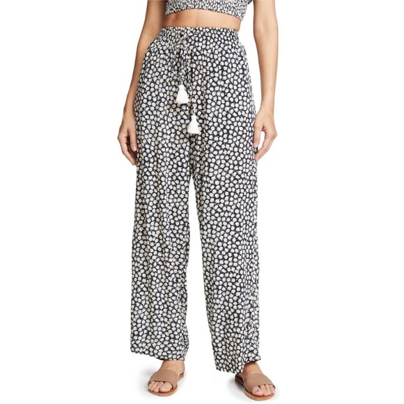 NWT Faithfull The Brand Biella Azalea Floral Wide Leg Pants 6 Ditsy Floral Boho - Picture 1 of 12